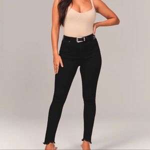 NWT Abercrombie & Fitch Curve love high rise super skinny ankle jeans